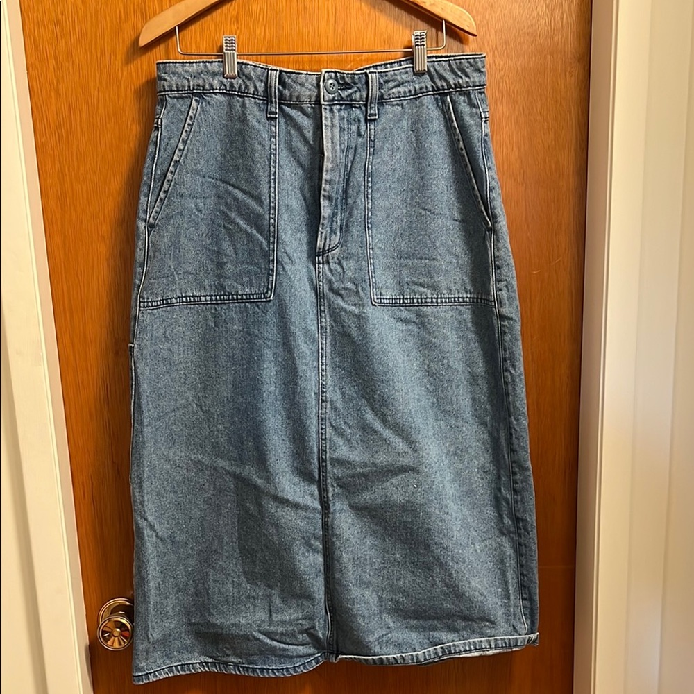 Vans Denim Blue Midi Skirt